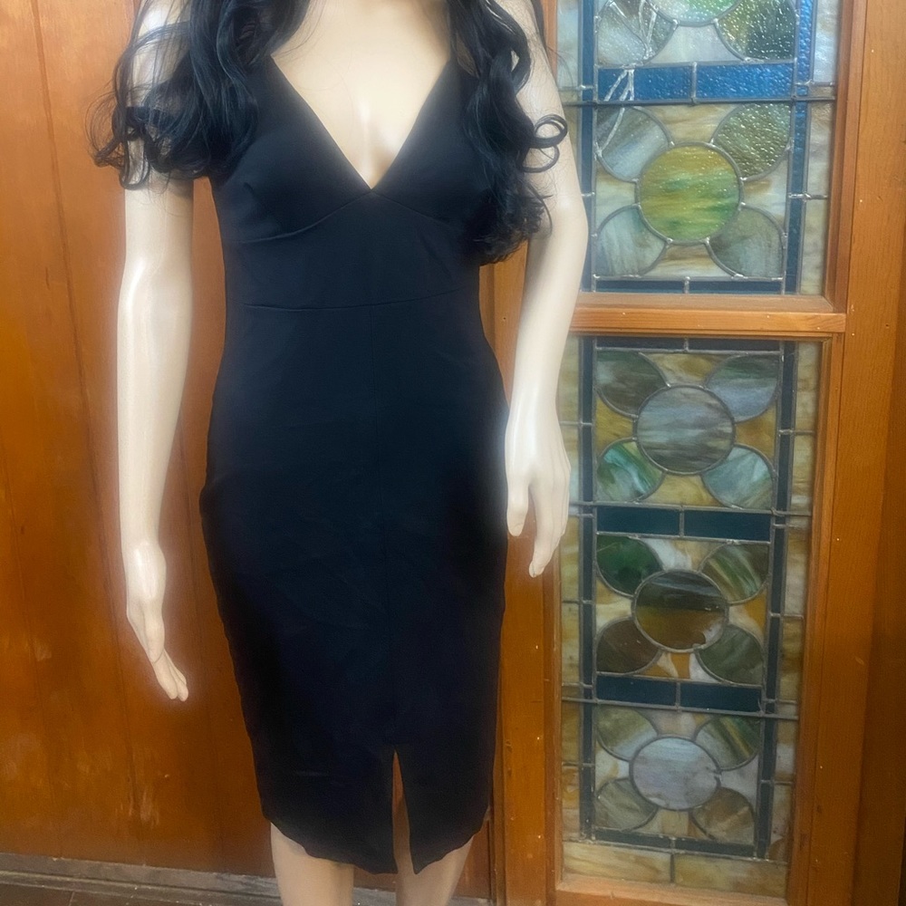 Black Spaghetti Strap Bodycon Mini Dress